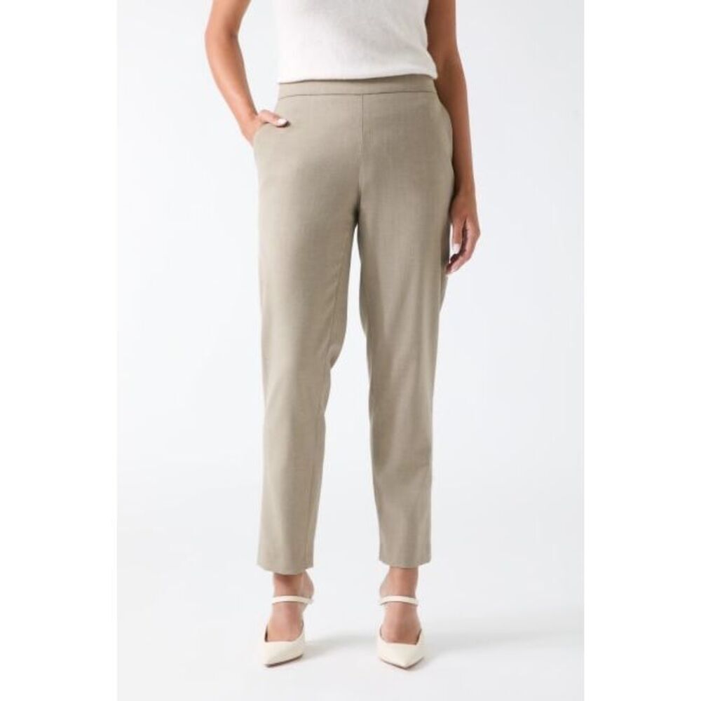 Marciano by Guess Roberta Woven Wool-Blend Chino Pant Stone 4